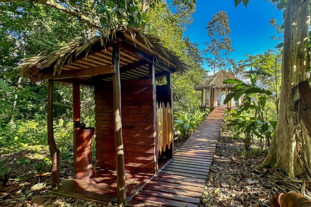 Zahrada ubytování Finca Terra Incognita - Wood cabins in the jungle