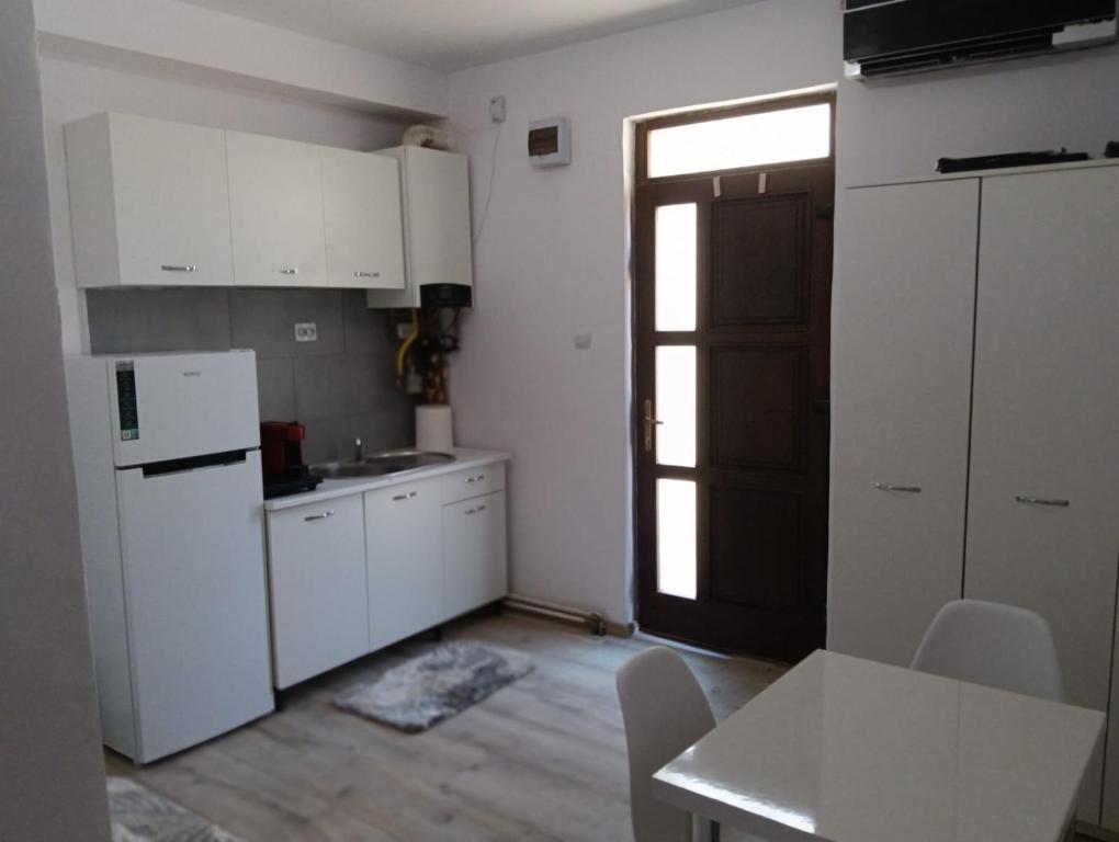 Η κουζίνα ή μικρή κουζίνα στο Spital 1 camera
