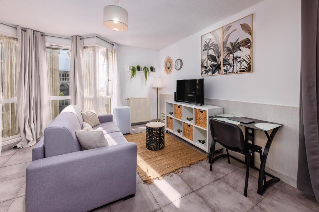 Montpellier Centre - Antigone - Parking Privé et Gratuit