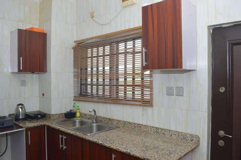 Kuchyň nebo kuchyňský kout v ubytování Apartment cattleya