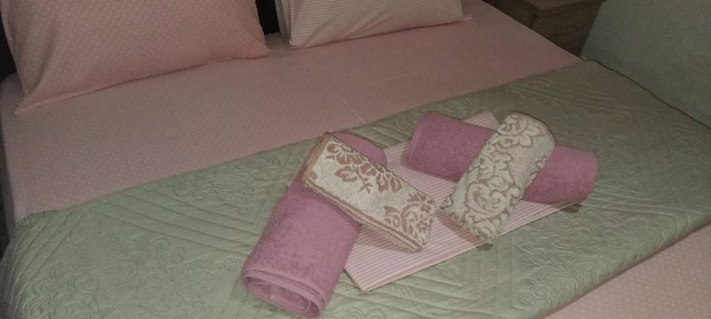 Postel nebo postele na pokoji v ubytování AGGELIKI STUDIOS