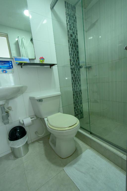 Koupelna v ubytování Hotel Villeta Suite SPA