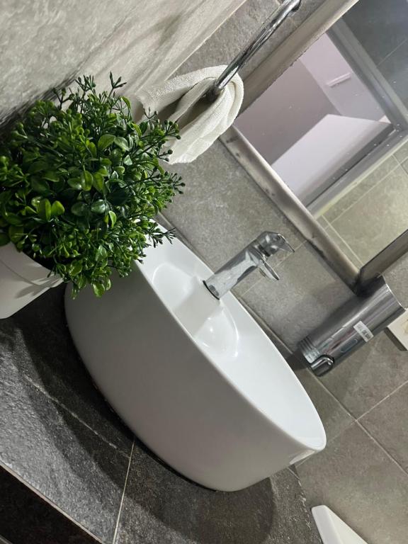 Koupelna v ubytování Hotel Venedik