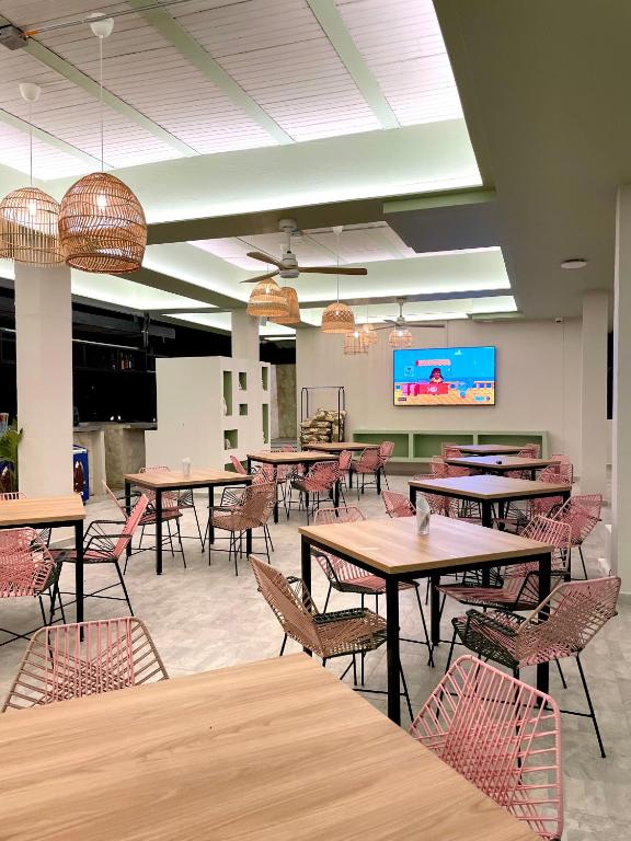 TV a/nebo společenská místnost v ubytování Ivanna Hotel Campestre