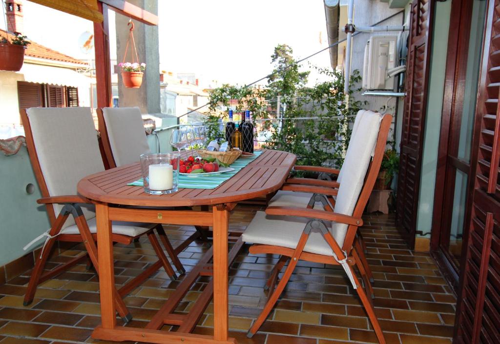Balkón nebo terasa v ubytování Apartment Adriana