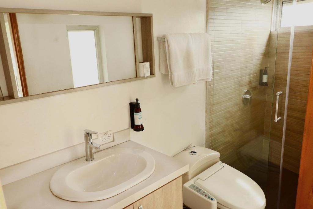 Koupelna v ubytování Hotel Portobelo Guatape