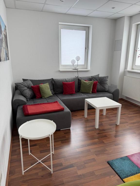 Χώρος καθιστικού στο Premium Ferienwohnung Südsonne