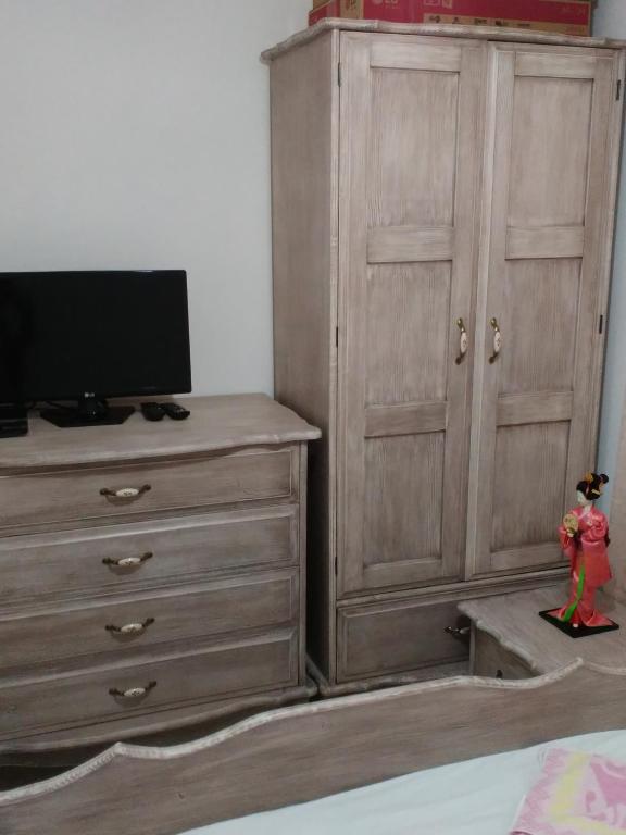 A television and/or entertainment centre at Villa Avdira