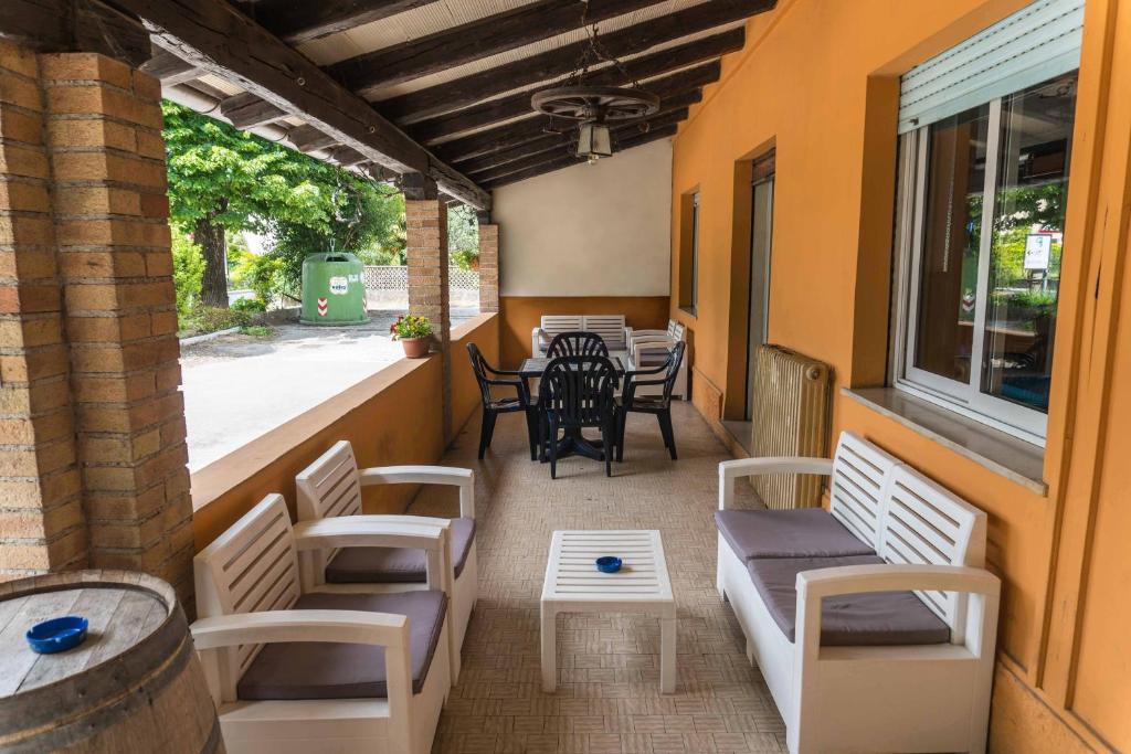 Posezení v ubytování Ristorante Albergo Al Donatore