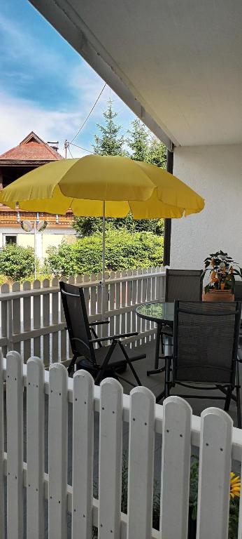 Balkón nebo terasa v ubytování Appartement Kärntner Seenland