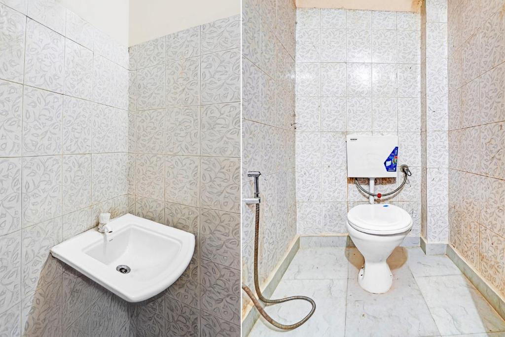 Koupelna v ubytování Hotel O Shivam In