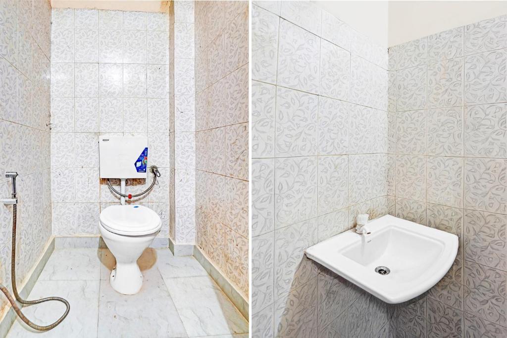 Koupelna v ubytování Hotel O Shivam In
