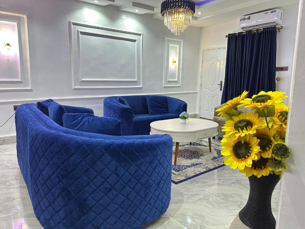 Posezení v ubytování Sovic Smart Apartments
