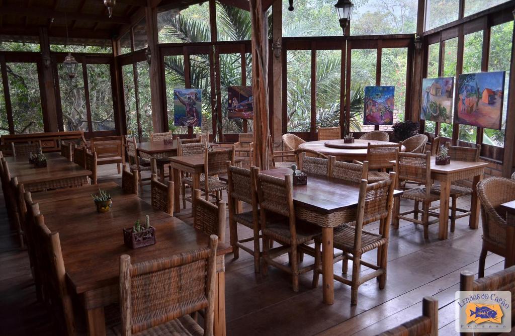 Restaurace v ubytování Lendas do Capão Pousada