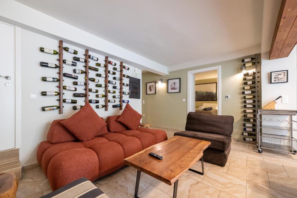 Posedenie v ubytovaní Garden Cellar - Kalamata Mediterranean Villas