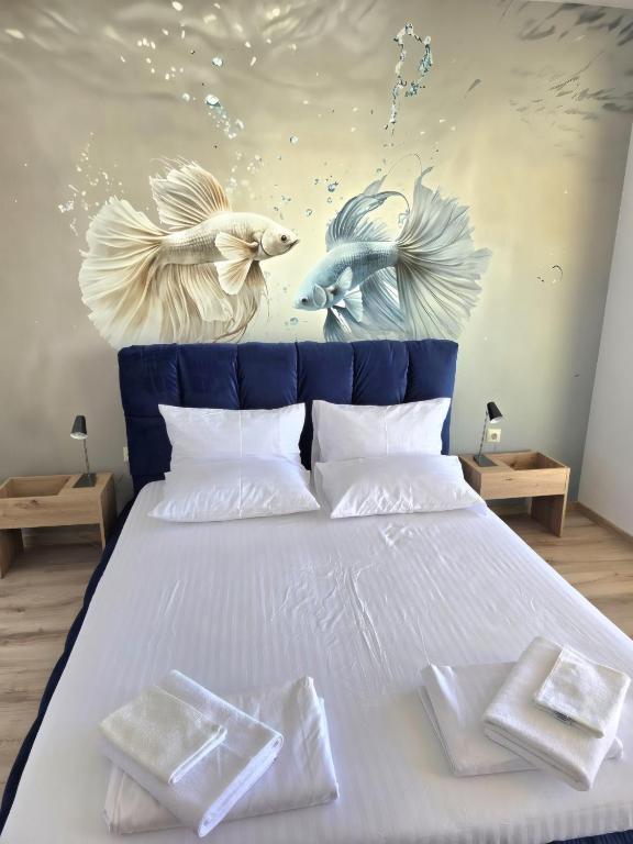 Postel nebo postele na pokoji v ubytování Апартамент "Paradise" Червенка