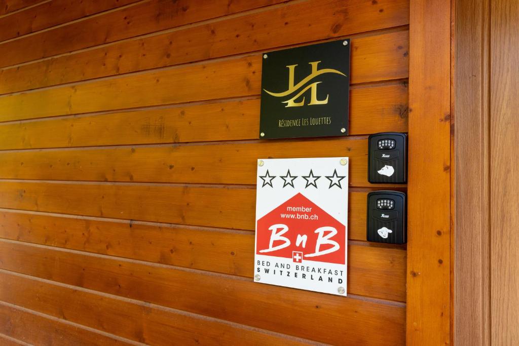 Certifikát, hodnocení, plakát nebo jiný dokument vystavený v ubytování Chalet Les Louettes à Sapinhaut Canton du Valais