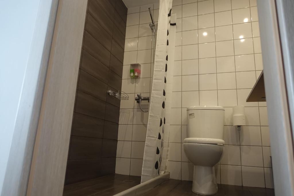 Koupelna v ubytování Hotel Rene