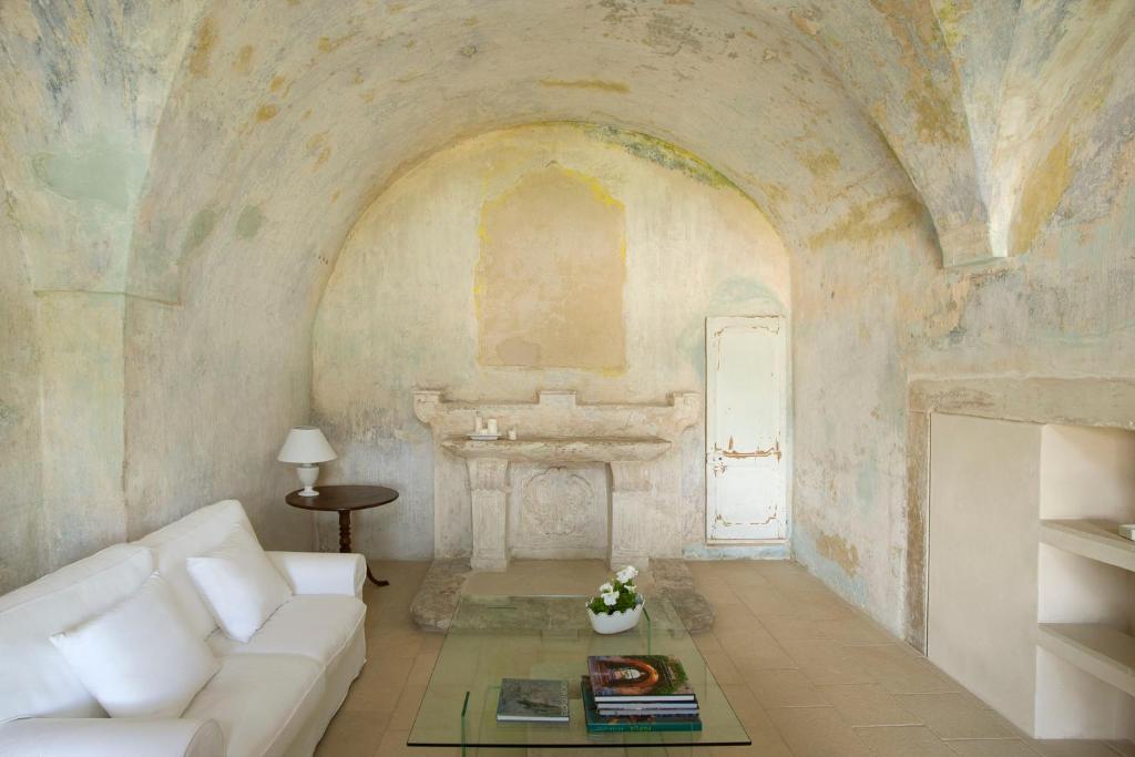 Istumisnurk majutusasutuses Critabianca - Masseria in Salento