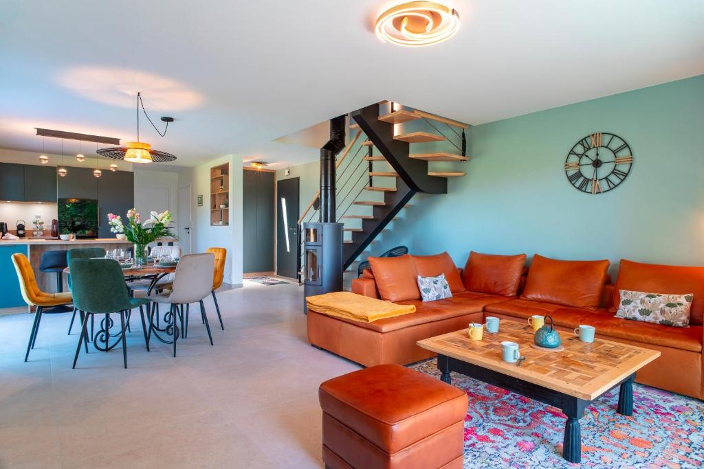 Posezení v ubytování Le Lodge de Sainte-Anne - Cadre bucolique