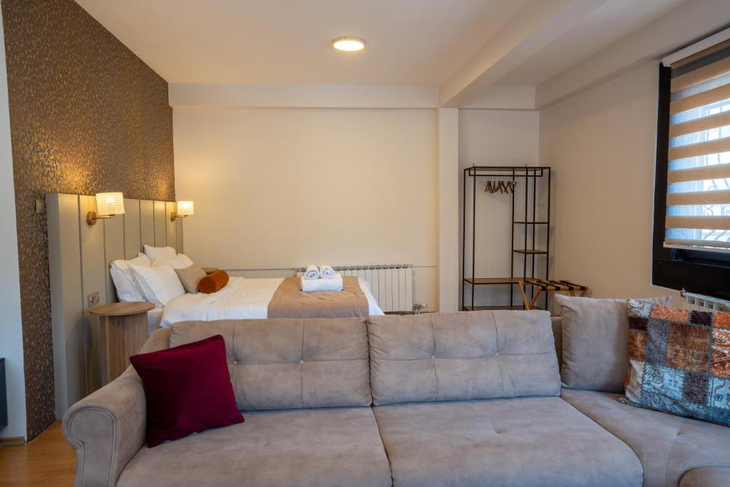 Posezení v ubytování Saffron Boutique Hotel