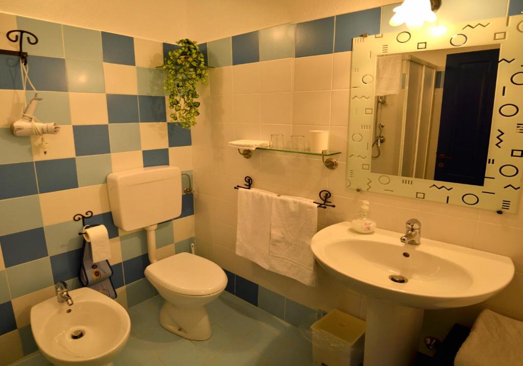 Koupelna v ubytování B&B Il Sole Delle Rive