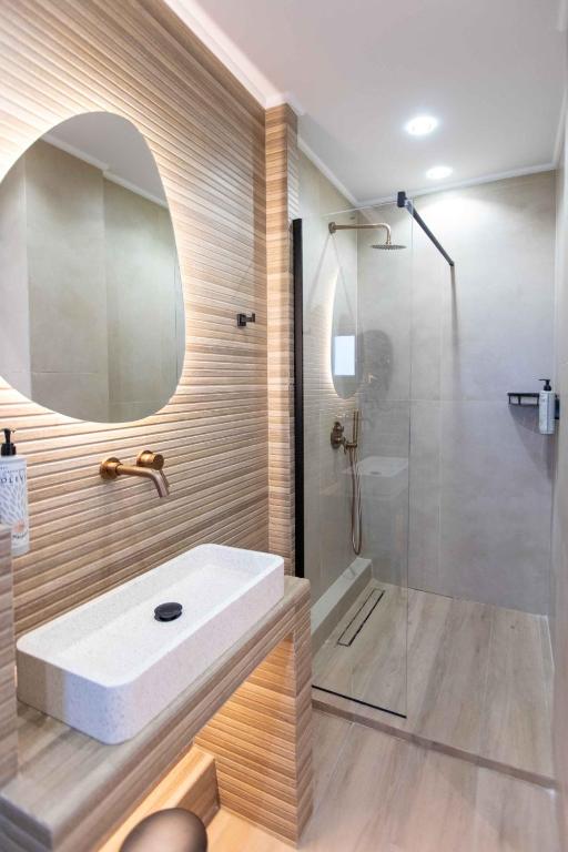 Koupelna v ubytování Linari Sea & Suites