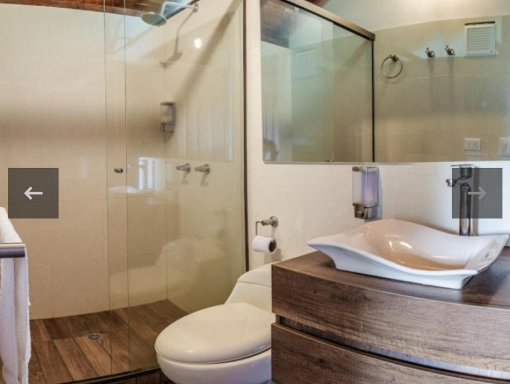 Koupelna v ubytování Hotel Pietrasanta