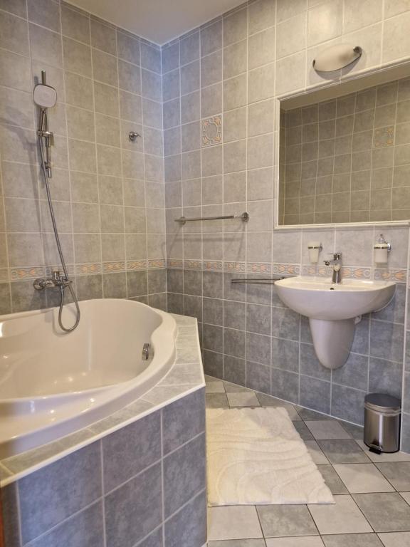 Koupelna v ubytování Apartmány Aurelius
