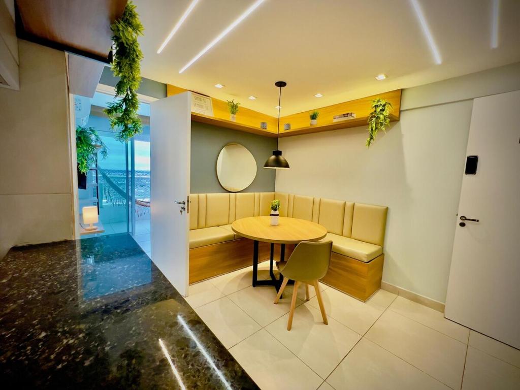 Posezení v ubytování Studio 603 Estilo, conforto e ótima localização