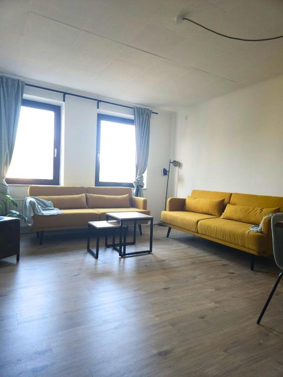 Posezení v ubytování Industiral Design - 24h Self-Check- in - bis 7 Personen - zentrale Lage - Parkplatz - WiFi - Monteure