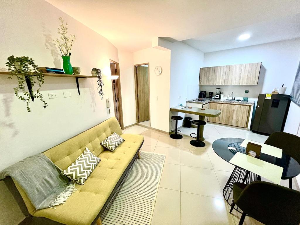 Kuchyň nebo kuchyňský kout v ubytování Baum Loft Santa Rita 204