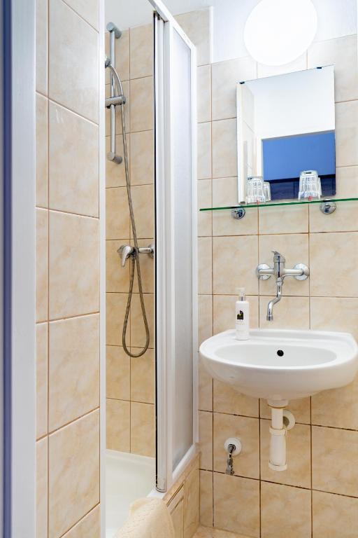 Koupelna v ubytování Hotel Macocha
