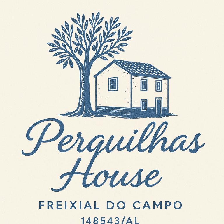 Freixial do CampoPerquilhas House的树屋的标志