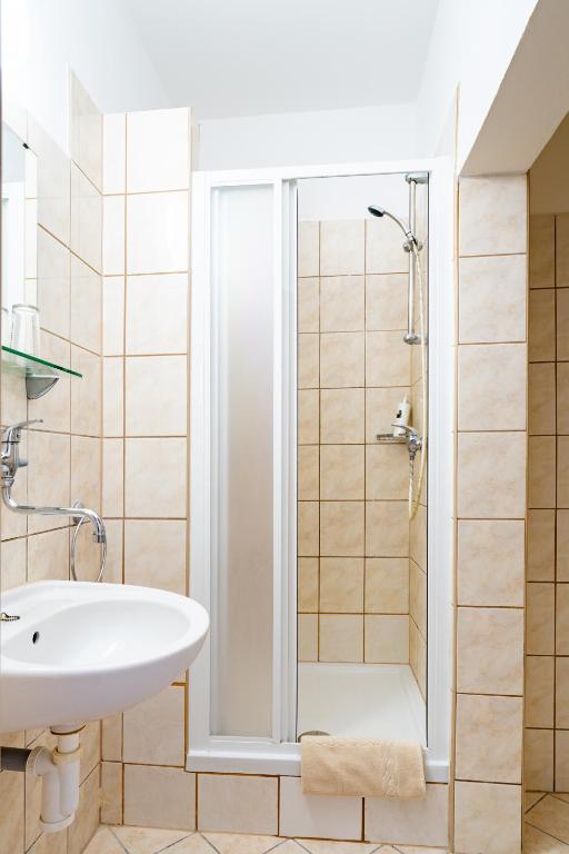 Koupelna v ubytování Hotel Macocha