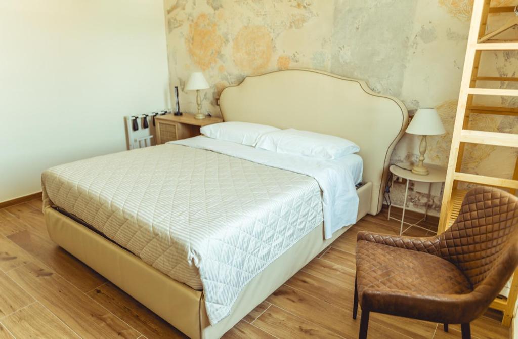 Postel nebo postele na pokoji v ubytování BnB Montepulciano
