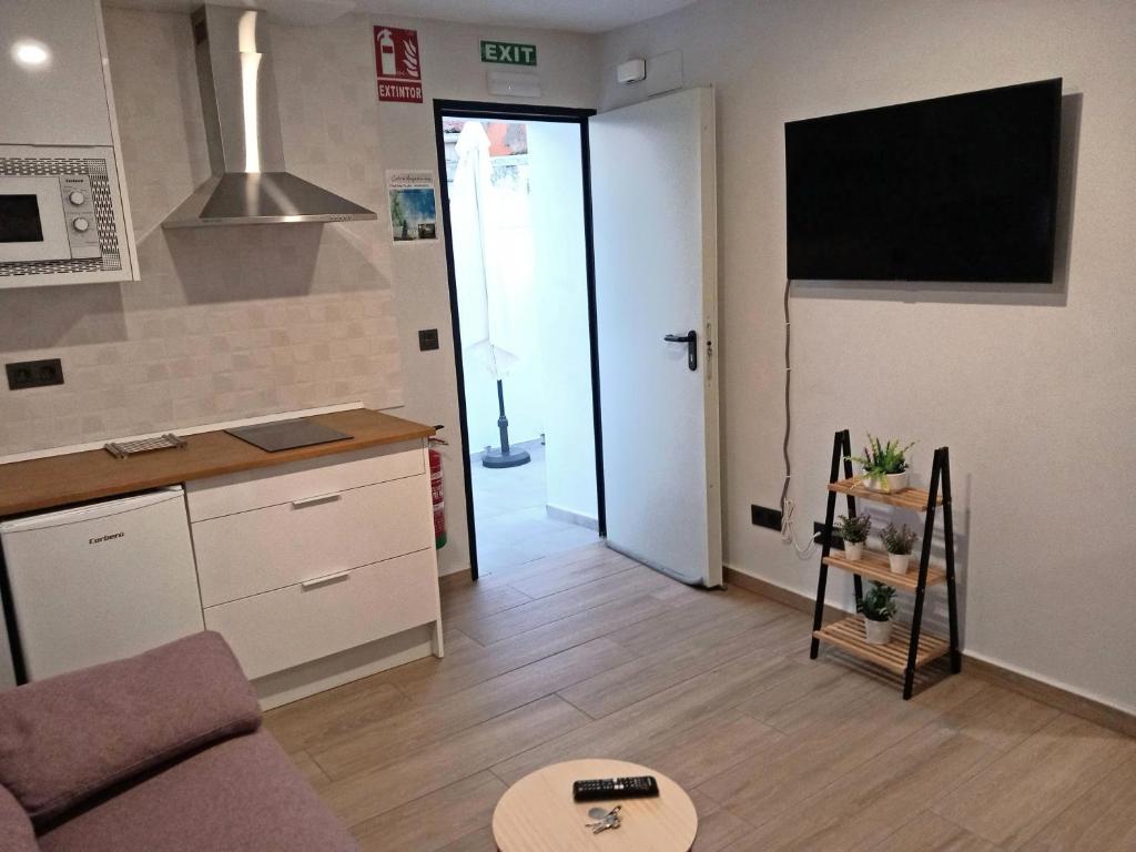 Kuchyňa alebo kuchynka v ubytovaní Apartamento De la Haya, junto al Teatro Romano