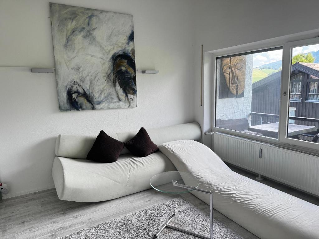 Posezení v ubytování Haus Bergmandl FeWo Vier Jahreszeiten