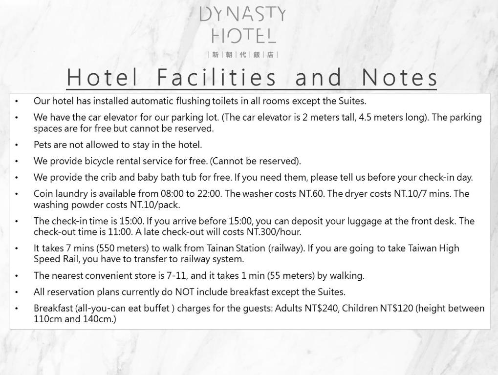 Fotografie z fotogalerie ubytování Dynasty Hotel v destinaci Tchaj-nan