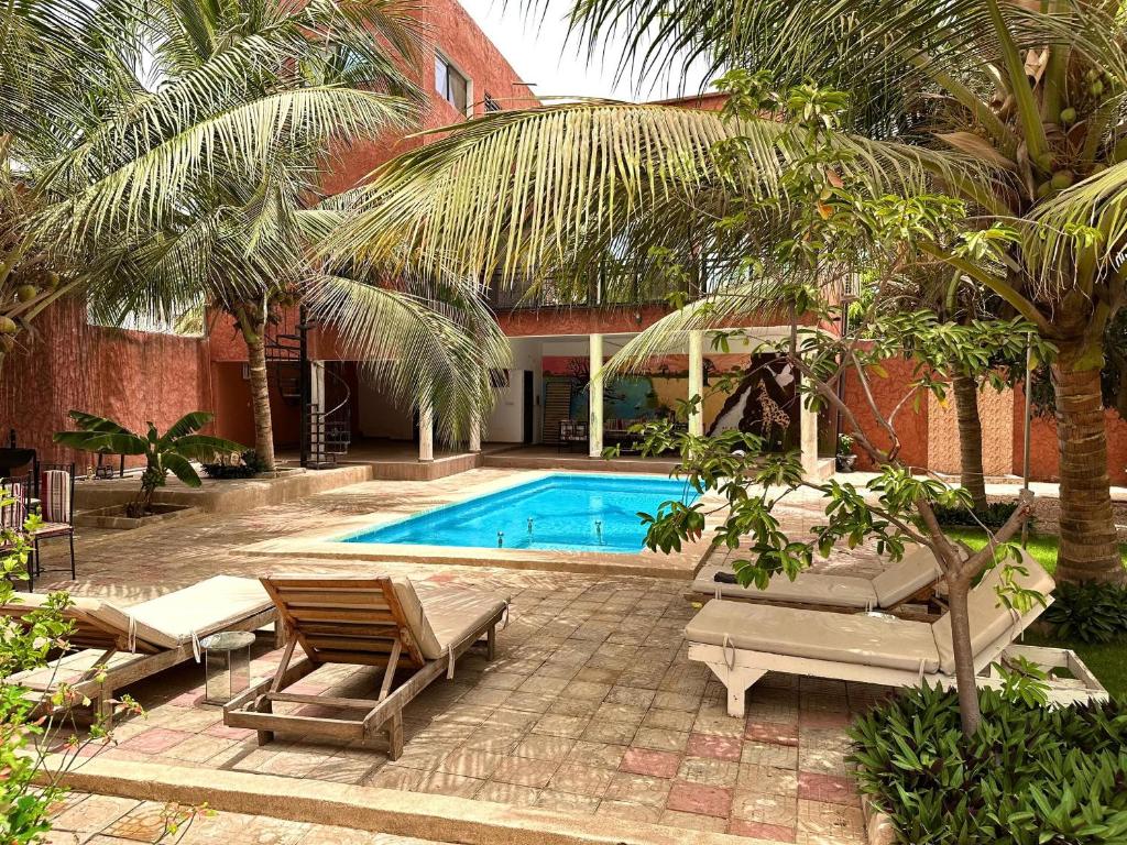 Bazén v ubytování Résidence Diaw's Saly nebo v jeho okolí