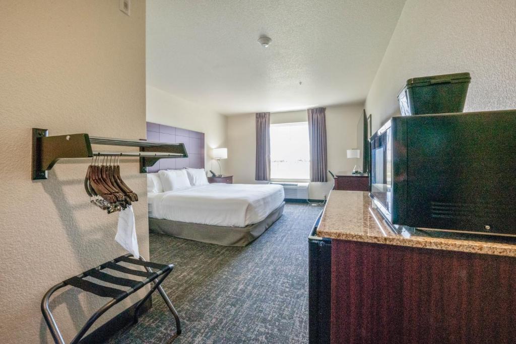 Cobblestone Inn & Suites - Boise City - King Room With Roll-In Shower - Disability Access