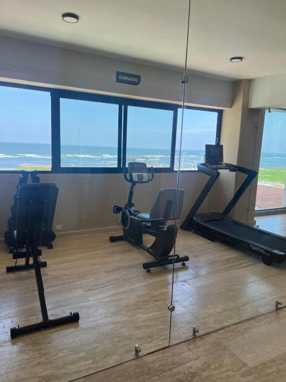 Fitness centrum a/nebo fitness zařízení v ubytování Hotel Makkan Boca