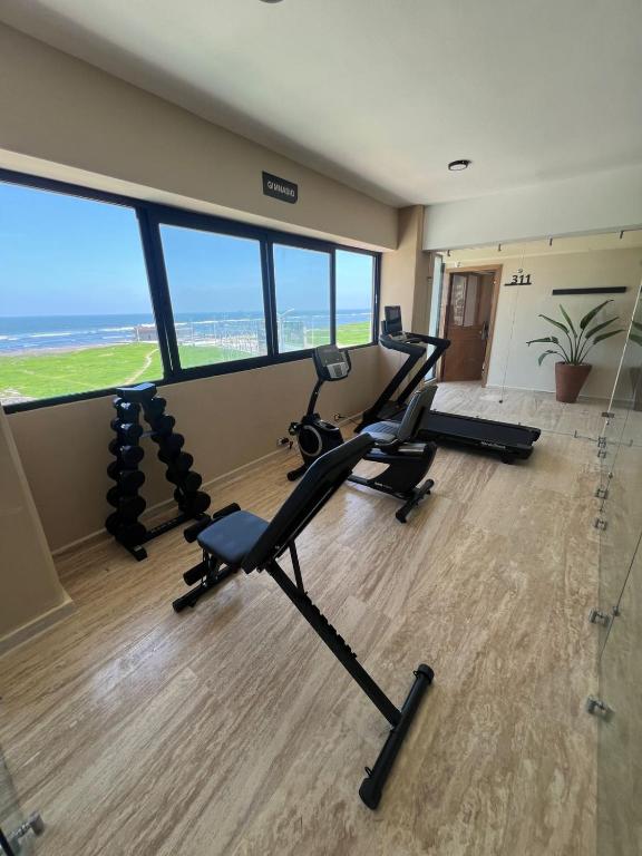 Fitness centrum a/nebo fitness zařízení v ubytování Hotel Makkan Boca