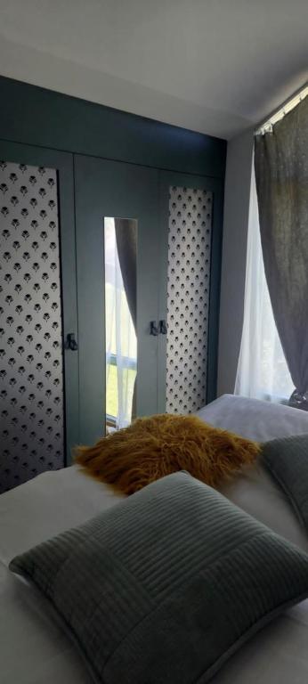 Łóżko lub łóżka w pokoju w obiekcie Apartmány Javorek