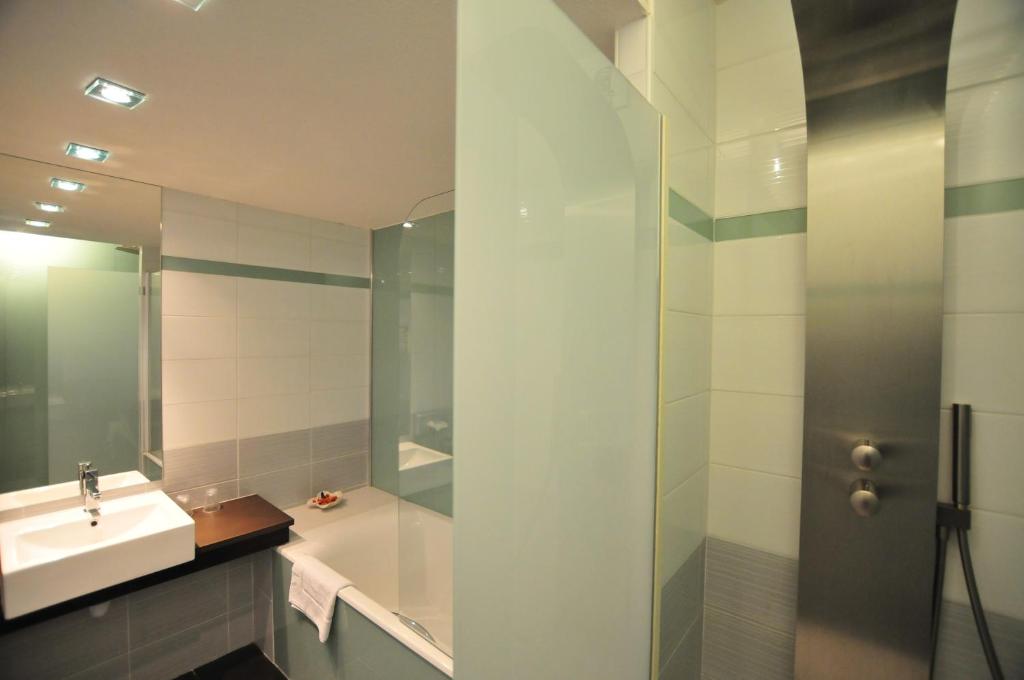 Koupelna v ubytování Hotel Europole