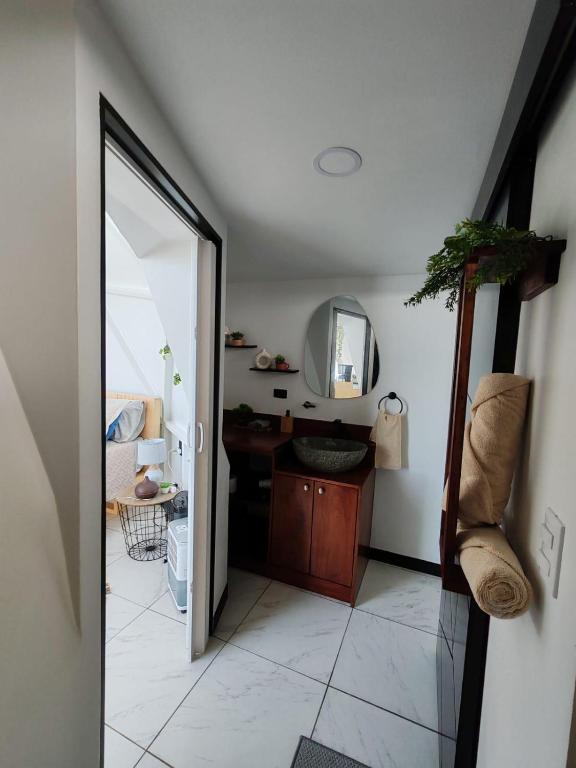 Kuchyň nebo kuchyňský kout v ubytování Sunrise Hill Glamping