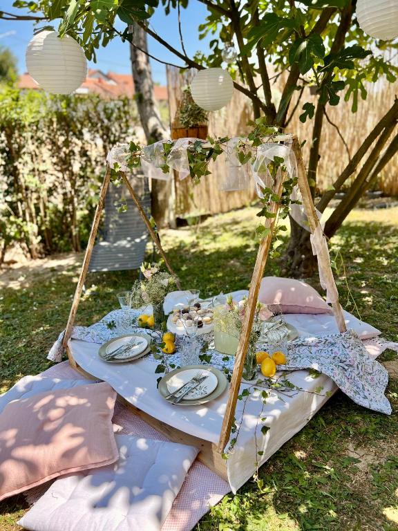 Zahrada ubytování Apartman JV