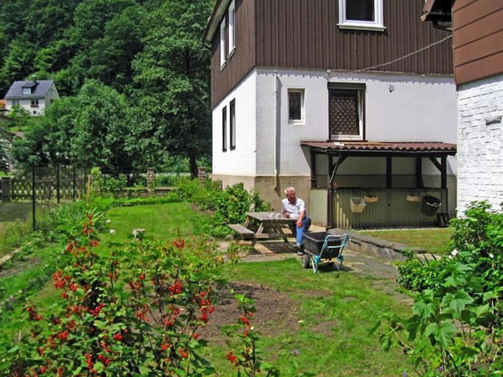Zahrada ubytování Spacious group house in the Harz region
