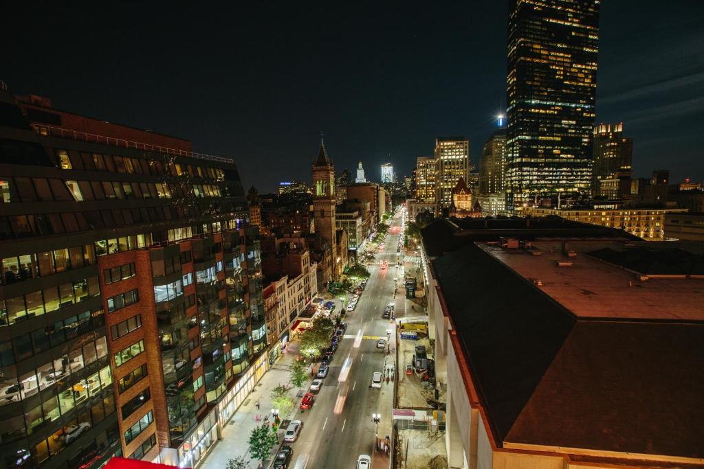 Nespecifikovaný výhled na destinaci Boston nebo výhled na město při pohledu z hotelu