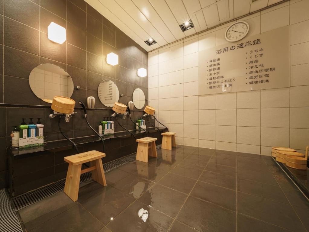 Koupelna v ubytování Super Hotel Hida Takayama